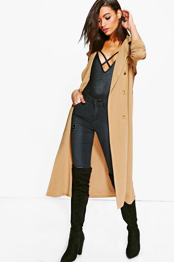 Molly Double Breasted Midi Trench